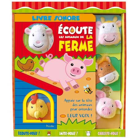 Livre sonore - Ecoute les animaux de la ferme